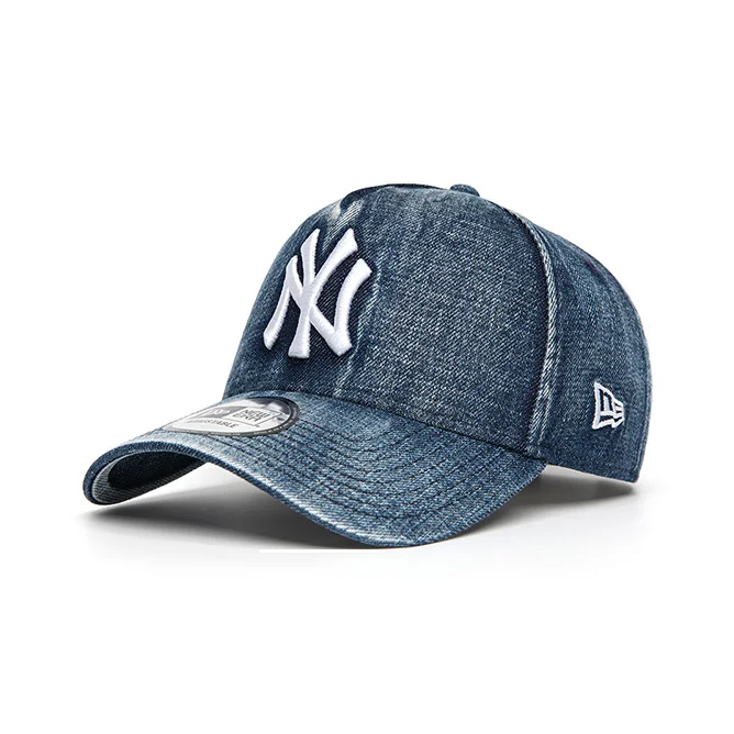 casquettes-de-baseball-unisexes-en-polyester-et-coton-new-era-bleues-13471506