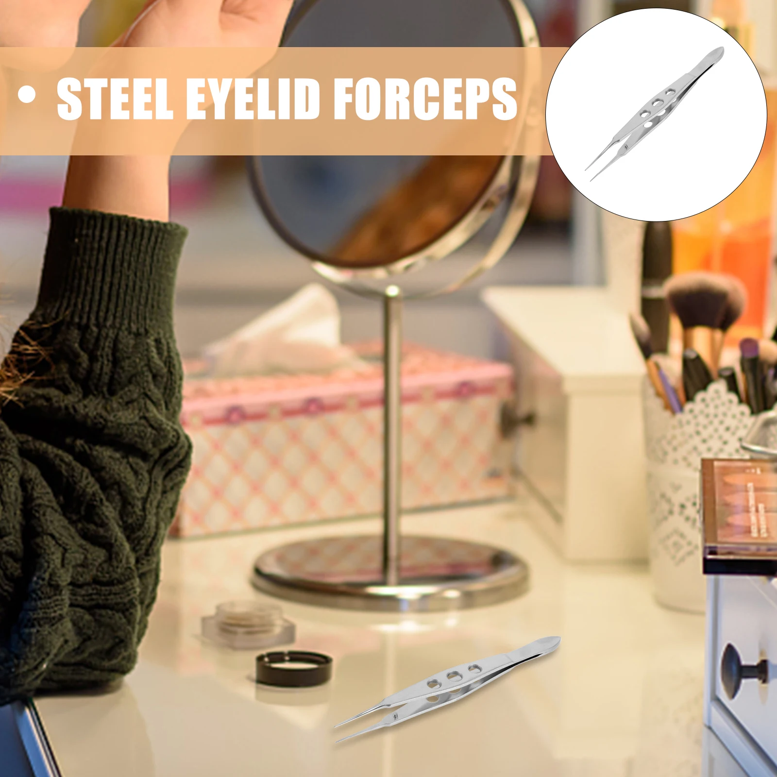 

Eyelid Tweezers Meibomian Gl Massage Tool Steel Forceps for Women Eyelash Tools Metal Expressor Reusable Durable PreciseMassage