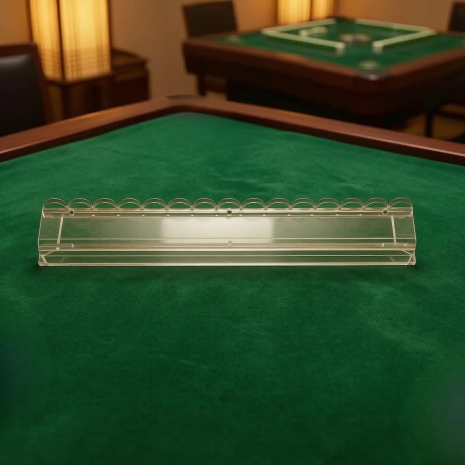 Clear Acrylic Mahjong Ruler Tile Pusher for Tabletop Board Game Accessories Smooth Tile Guide Tool for Home Game Room