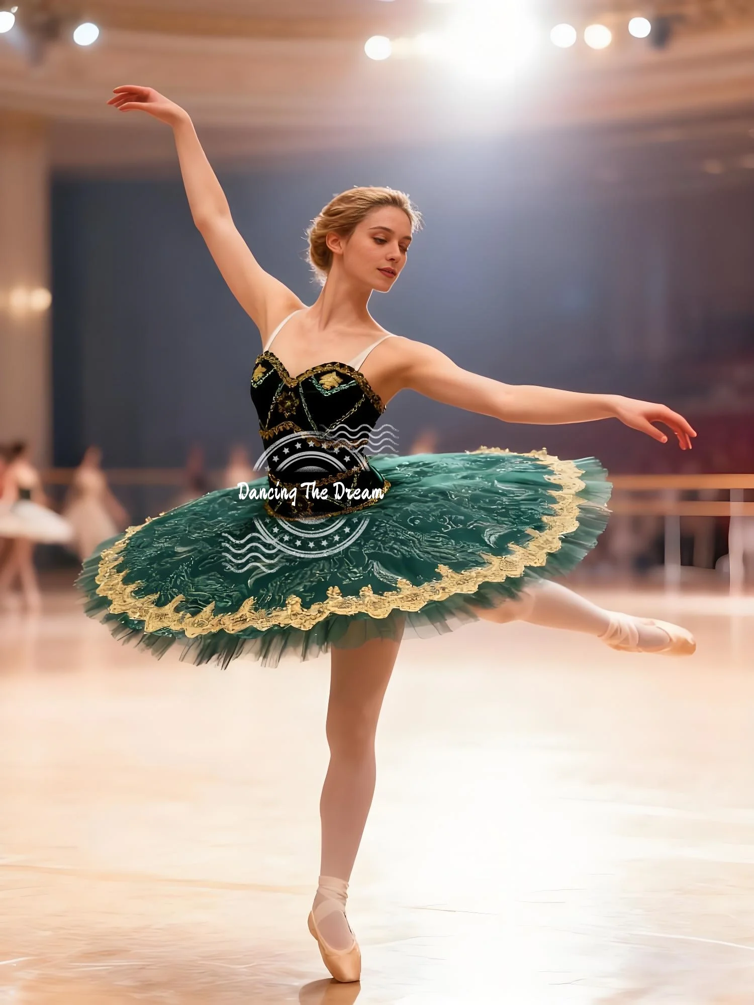 

Green Classic Nutcracker Ballet Tutu Costumes for Women Girls Professional High-Quality Custom Size Performance Wear Adult Kids
