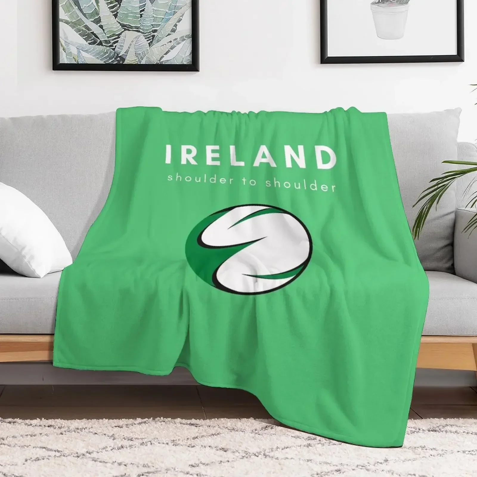 Ireland's Call. Irish Rugby Team Jersey. 6 Nations Tournament. Throw Blanket Custom Polar Winter beds Quilt Blankets