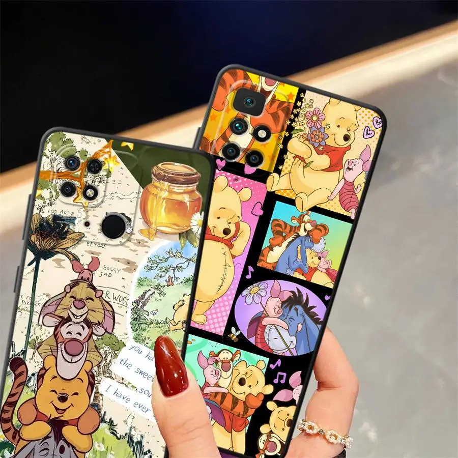 Disney Winnie The Poodle Soft Back Phone Cover Case for Xiaomi Redmi 13C K60 9A 9C 9T 12 10 A5 A1 A2 Plus K40 K50 Gaming 12C