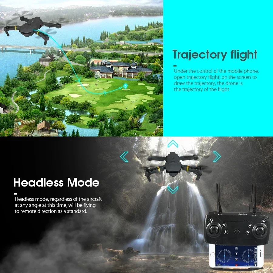 Xiaomi MIJIA RC Drone WiFi FPV Altitude Hold Foldable Quadcopter with Battery 1080P E58 4K HD Camera RC Drone Helicopter Drone