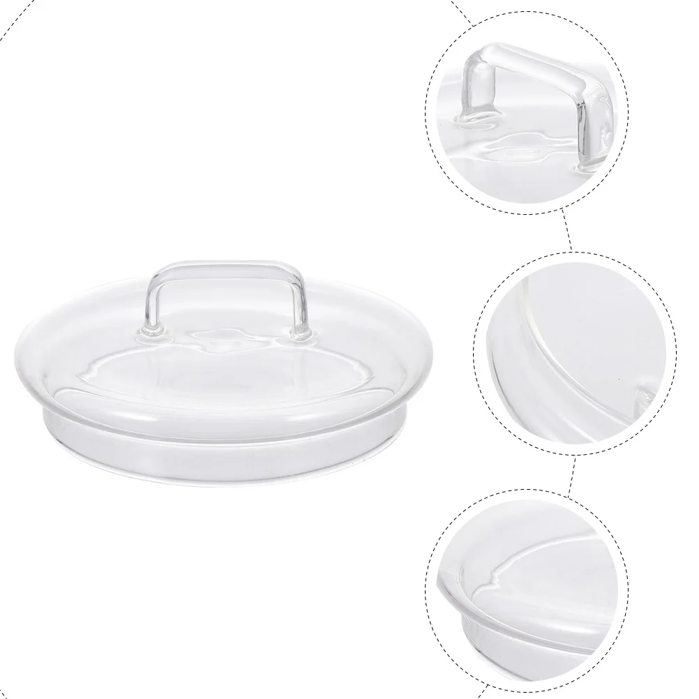 

Wide Mouth Glass Canister Lid Round Reusable Jar Cover Universal Replacement for Yogurt Jars Airtight Food Storage Container