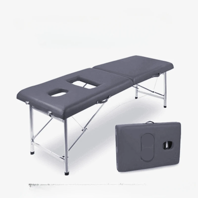 

Portable Beauty Folding Beauty Bed Spa Tattoo Cosmetic Massage Bed Full Body Recliner Lettino Massaggio Salon Furniture WZ50MB