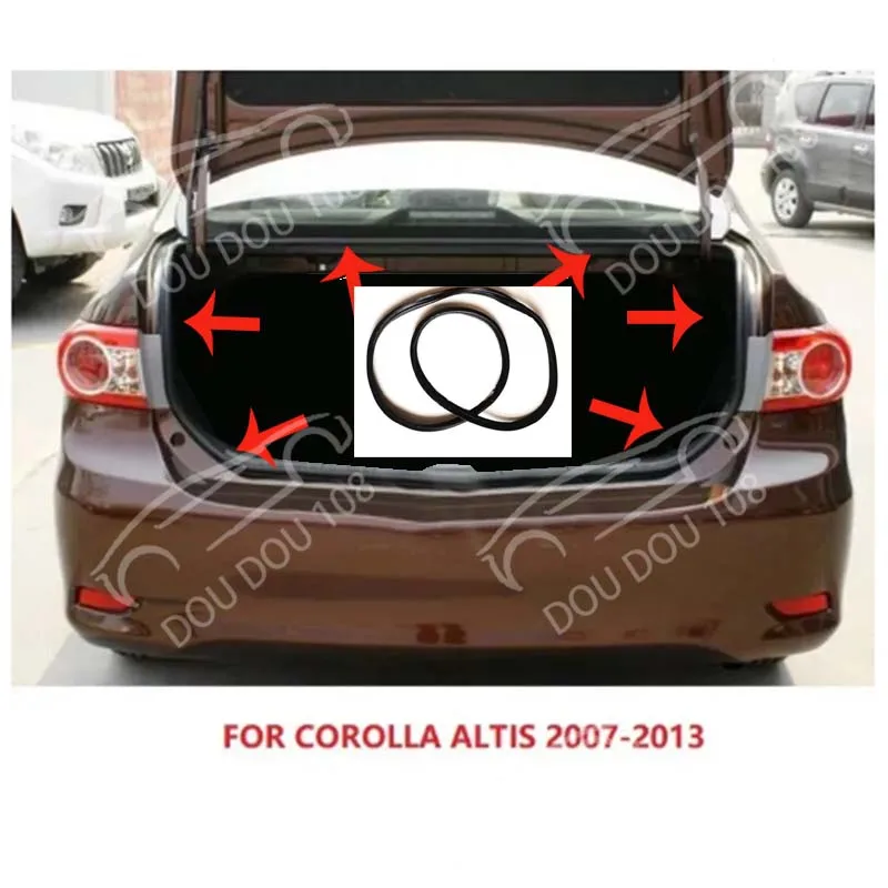 Rear Door Weatherstrip Tailgate Rubber Seal Strip For Toyota COROLLA ALTIS 2007 2008 2009 2010 2011 2012 2013