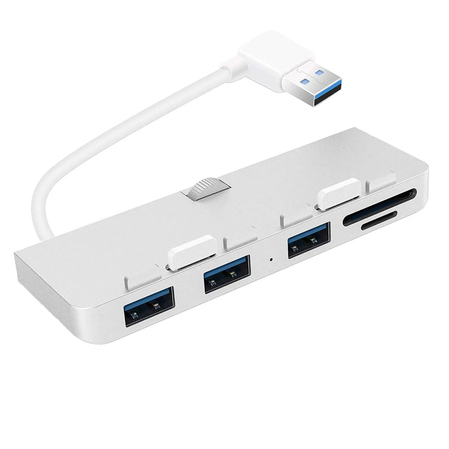 

Aluminum Alloy USB 3.0 Hub 3 Port Adapter Splitter With SD/TF Card Reader For iMac 21.5 27 PRO Slim Unibody Computer Accessories