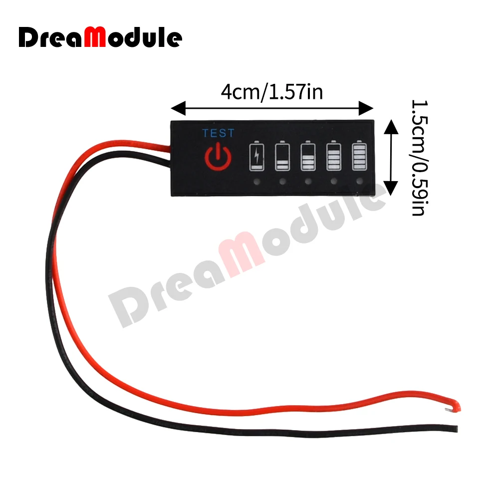 1S 2S 3S 4S 5S 6S 7S 3.7V-29.4V Lithium Battery Li-po Li-ion Capacity Indicator Board Power Display Charging Charge LED Tester