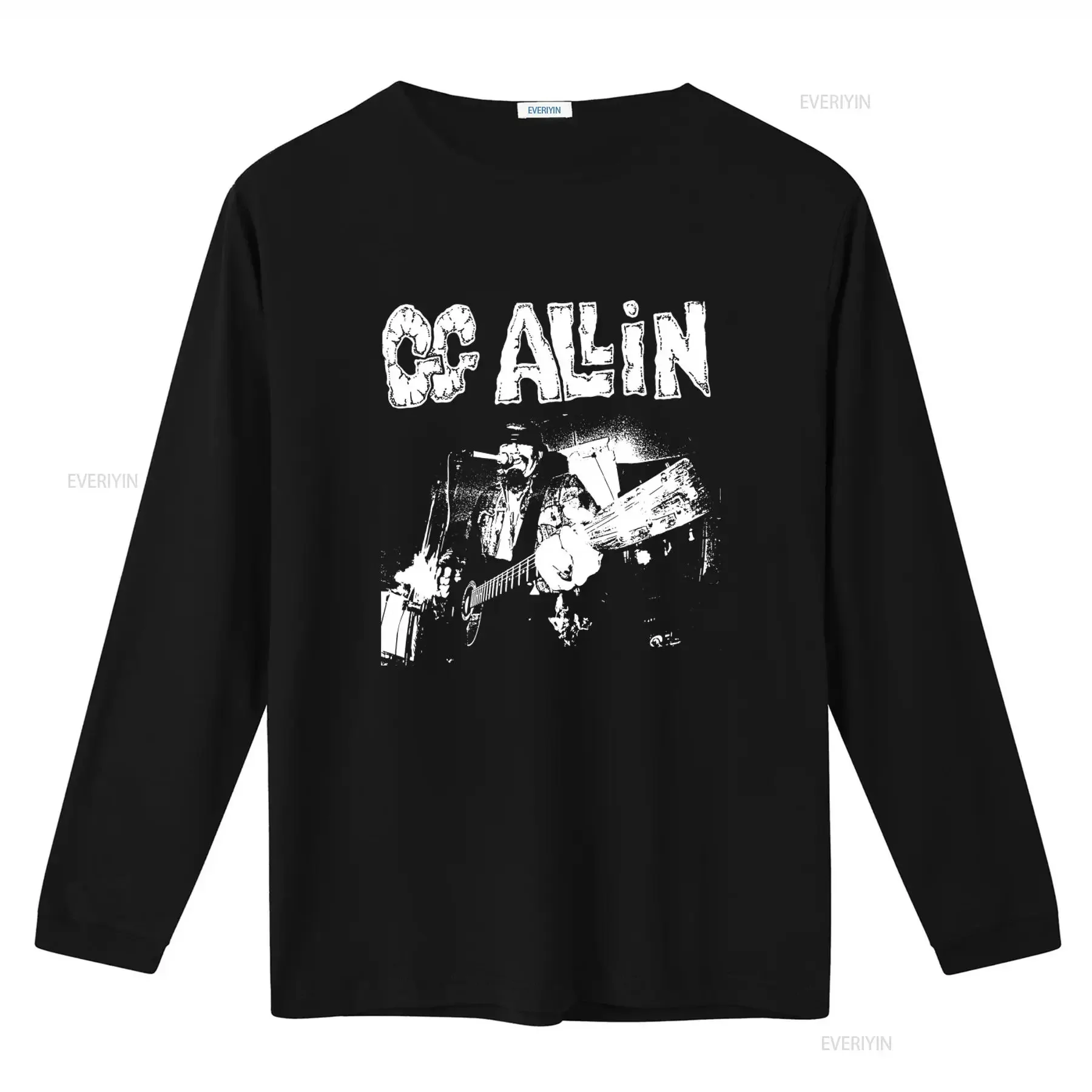 GG Allin Guitar Punk Crust Grindcore Thrash Rock Band T SHIRT vintage Washed Unisex Top For Everyday Wear homme Stretched