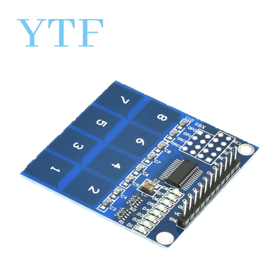 TTP226 8 Channel Digital Capacitive Switch Touch Sensor Module For Arduino