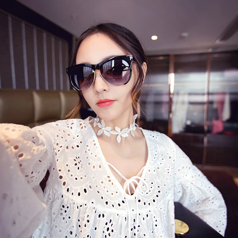 white Choker Collar Necklaces Women Fashion Flower Necklaces&Pendants Lace Collier Bijoux Boho Jewelry
