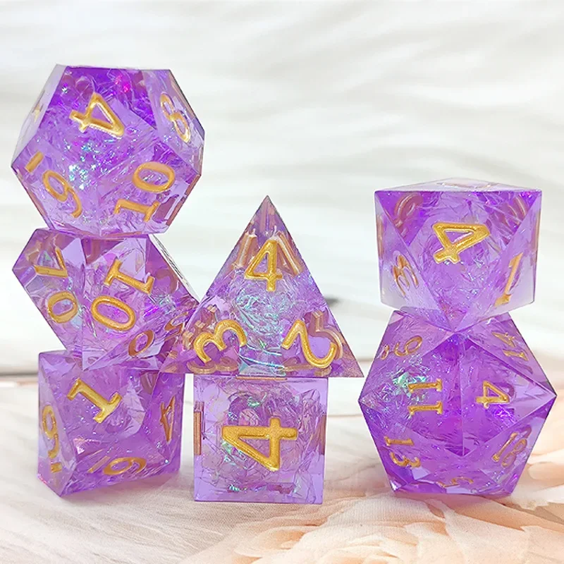 Source directly from the manufacturer Sharp Angle Resin Dice Cthulhu Running Group 7 Set DND Dungeons and Dragons Board Game 20