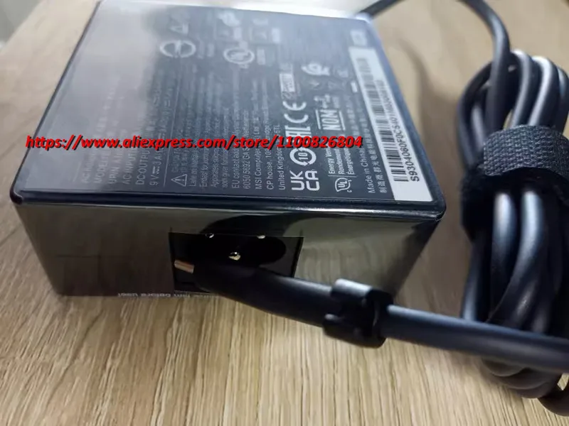 OEM asli untuk MSI 100W 20V 5A USB-C Tipe C AC adaptor pengisi daya untuk MSI Prestige 15 A12UD-005 A21-100P1A catu daya A100AP05P