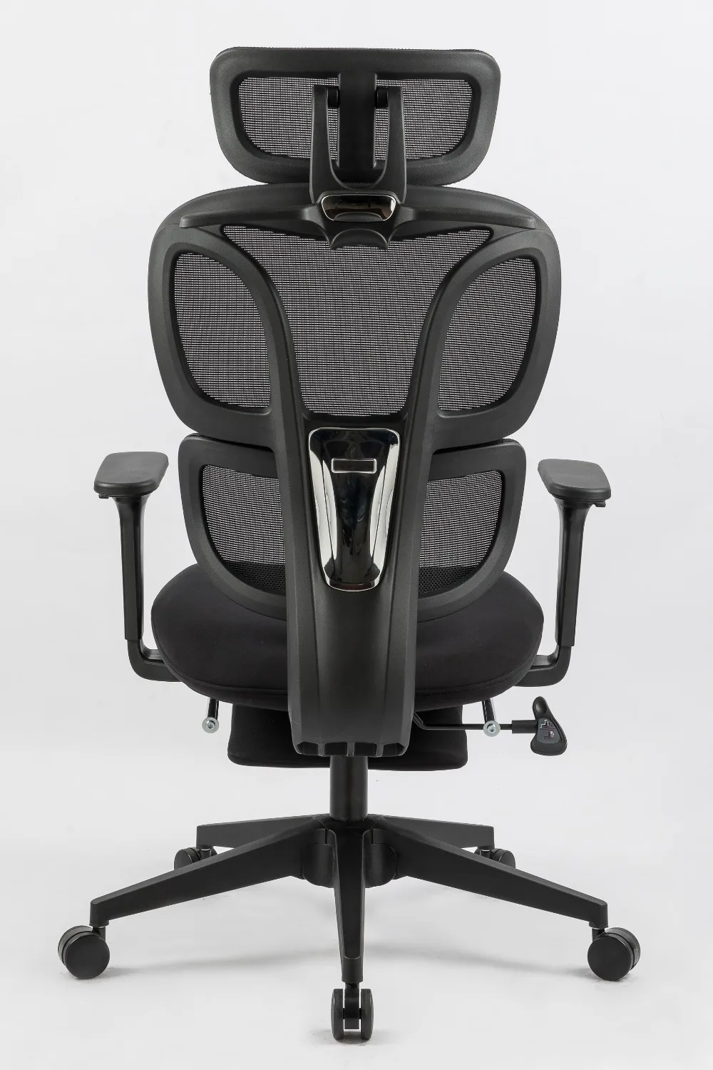 Ergonomic Office Chair with Foot Rest, High Back Computer Chair with Dynamic Lumbar Support, 2D Headrest, 4D Armrests, Mesh Desk