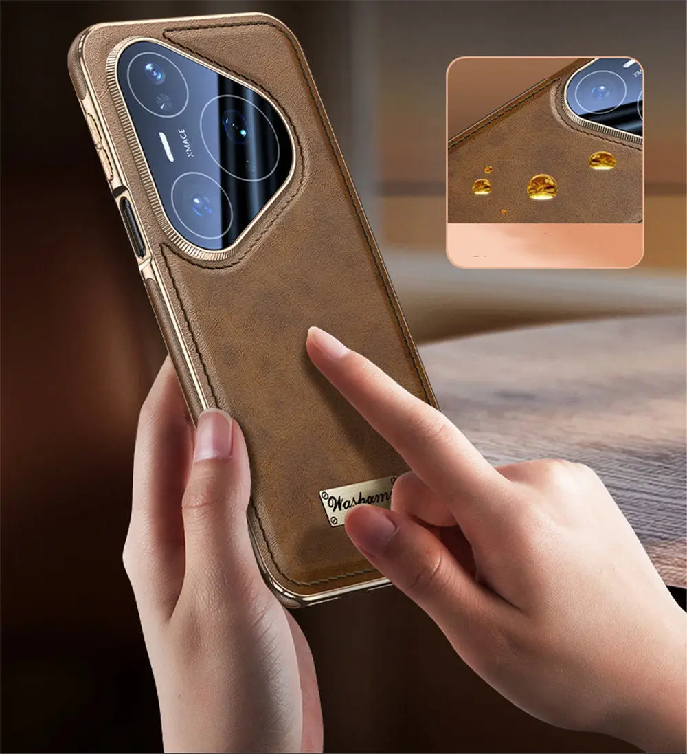 

Магнитный чехол из воловьей кожи для Huawei Pura 70 80 Ultra Pro, деловой чехол из масляного воска
