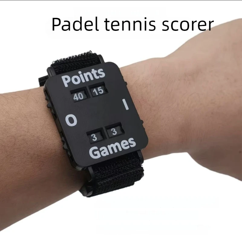 

Портативный счетчик очков для падел-тенниса, эластичный пластиковый счетчик для тенниса с регулируемой степенью фиксации, профессиональный спортивный аксессуар