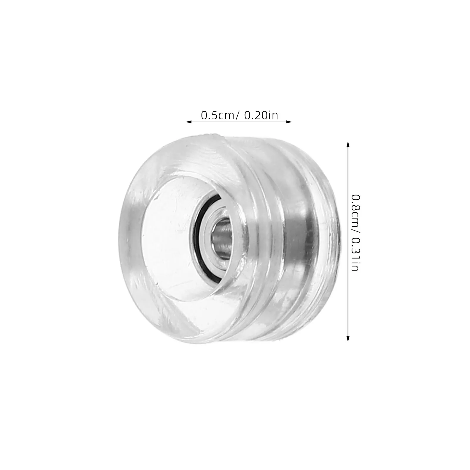 Rodas de substituição para skate de dedo, 4 unidades, com rolamentos de alta velocidade para truques, configuração leve e resistente, controle aprimorado ao ar livre