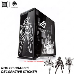 ROG Character Chassis Sticker Animation Computer Host Decoration Sticker Anime Desktop Computer Sticker Does Not Include Chassis