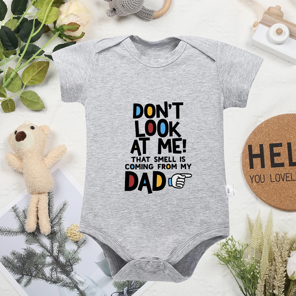 Funny Creative Graphic Newborn Onesie Harajuku Cotton Baby Girl Boy Clothes Comfy O-neck Infant Romper Kawaii Casual Bodysuit