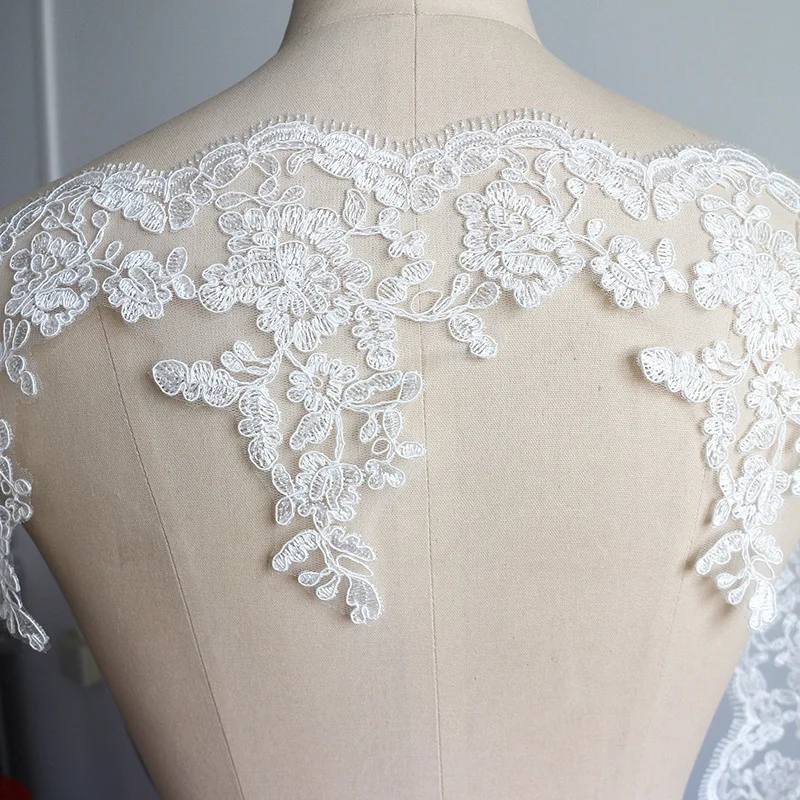 

5 Yards Cording Embroidery Trim Wedding Dress DIY Lace Border Accessories