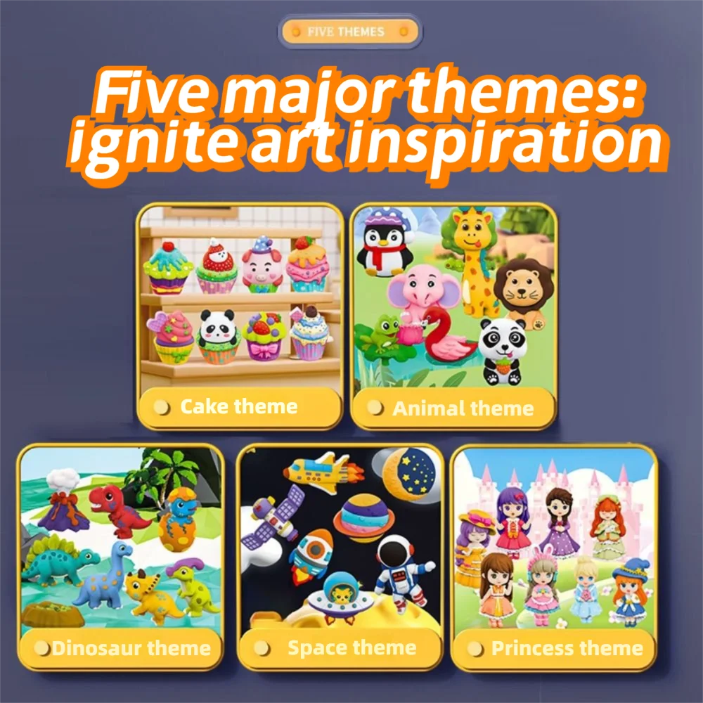 High Quality Cartoon Painting Set with Pigment Random Graffiti Graffiti Toys Handmade Model Toy