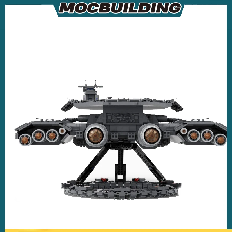 MOC Building Blocks Space Interstellar Stargateed SG-1 USS Daedalus Spaceships Fleet Transport Airship Model Bricks Toys 9429PCS