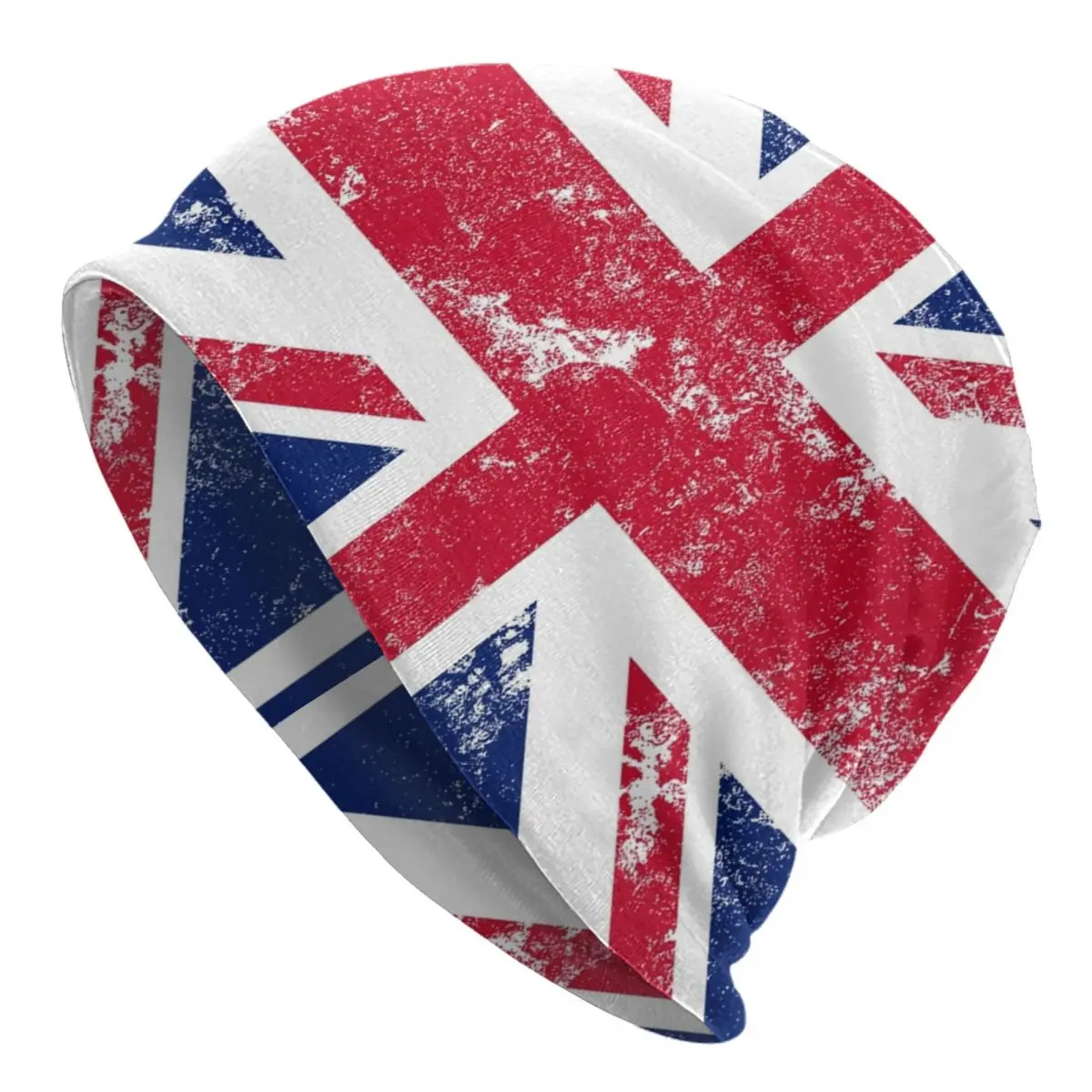 Distressed Union Jack Flag Men Women Adult Beanies Caps Knitted Bonnet Hat Warm Hip Hop Autumn Winter Outdoor Skullies Hats