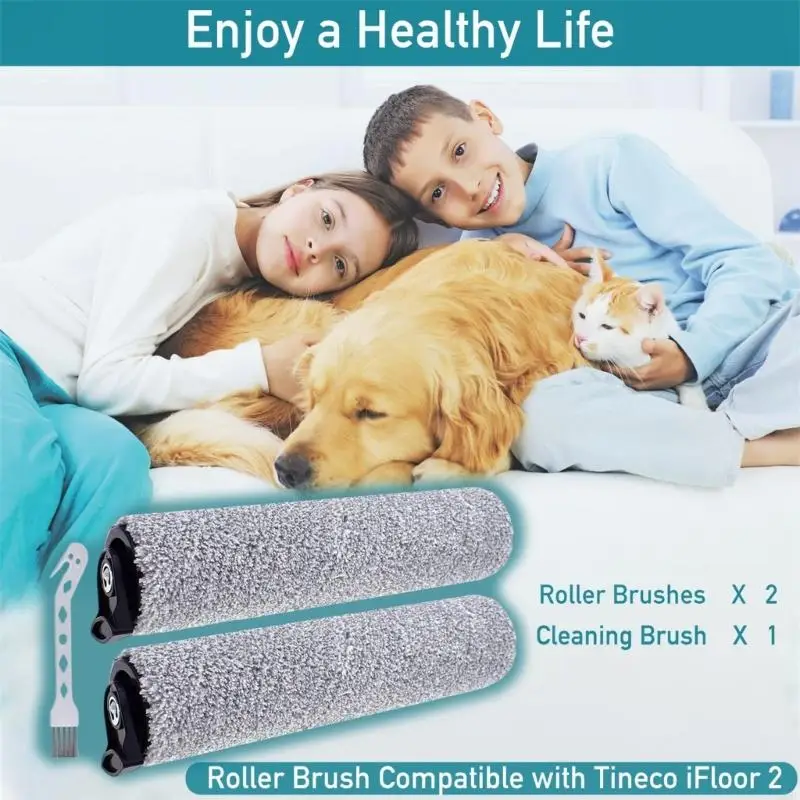 Tineco 2/3/S-3の床洗濯機交換ローラーブラシを簡単に交換しますn58d