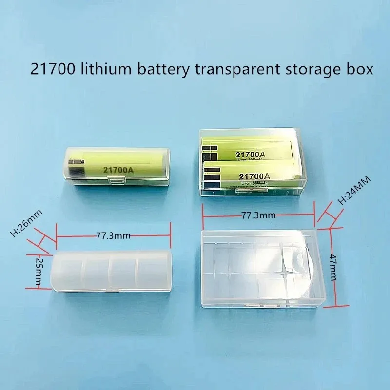 

2/5PCS 20700 21700 Battery Box Case Container Waterproof 21700 Battery Storage Box Case