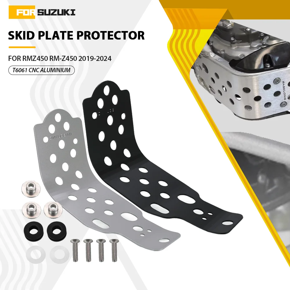 

For Suzuki RMZ450 RMZ 450 2018 2019 2020 2021 2022 2023 2024 Motocycle Accessories Works Skid Plate Engine Guard Cover RM Z450