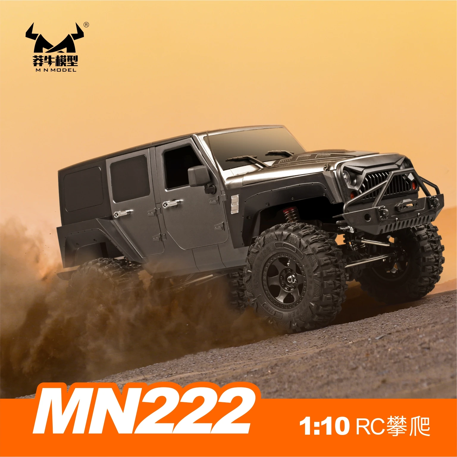 R/C MN-222 4WD 1/10 2.4G Auto telecomandata Rock Crawler Arrampicata Off Road Truck con faro RTR Hobby Grade Off-road RC Car