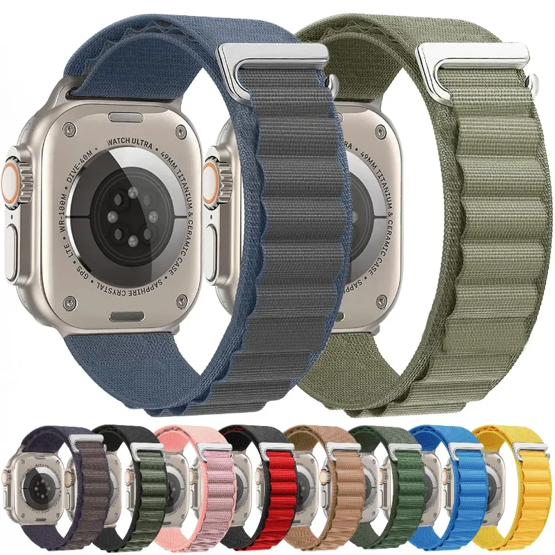 Alpine Loop Strap For Apple Watch Ultra2 Band 49mm Series 10 9 8 7 46mm 45mm 41mm Nylon Bracelet iWatch 6 5 4 SE 44mm 42mm Belt