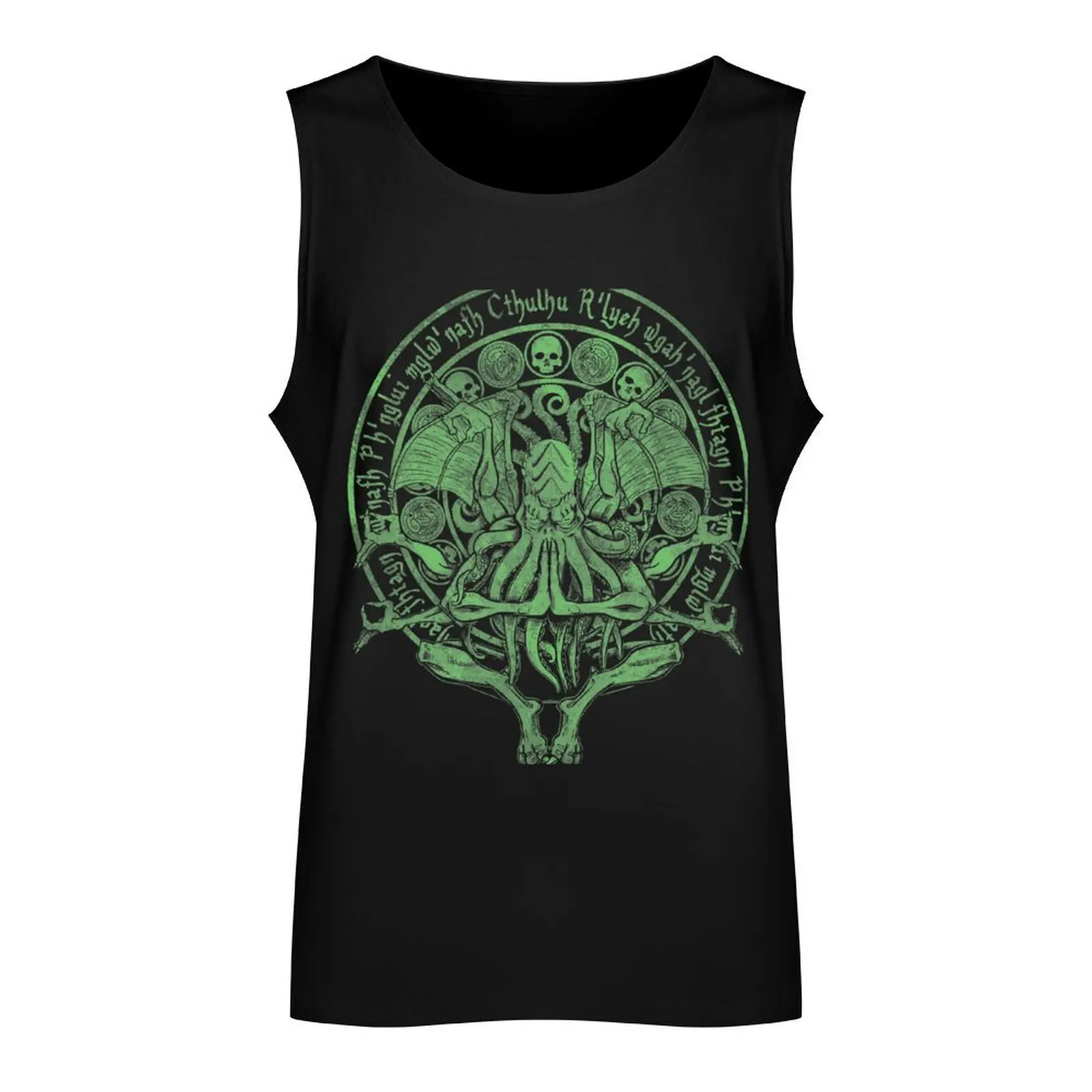 The Idol Sick Green Variant Cthulhu God Art Tank Top best selling products gym t shirt men