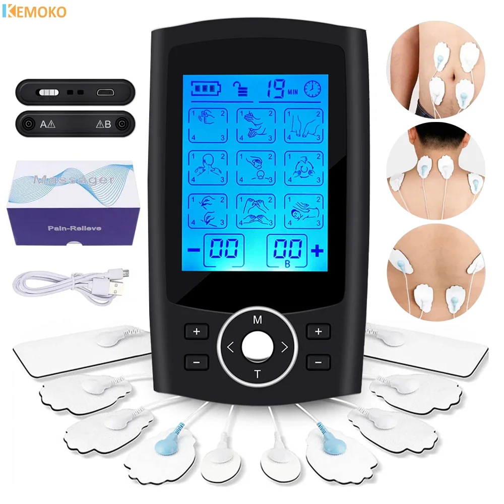 

Tens Muscle Unit Stimulator 36-Modes Electric EMS Acupuncture Full Body Massage Muscle Pain Relief Relaxation Electro Stimulator