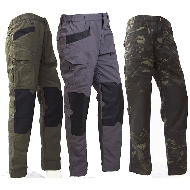 Durable Anti-Tear Pants] Durable Anti-Tear Men's Outdoor Long Pants | Multi-Pocket Cargo Trousers | Spring Autumn Hiking Camping