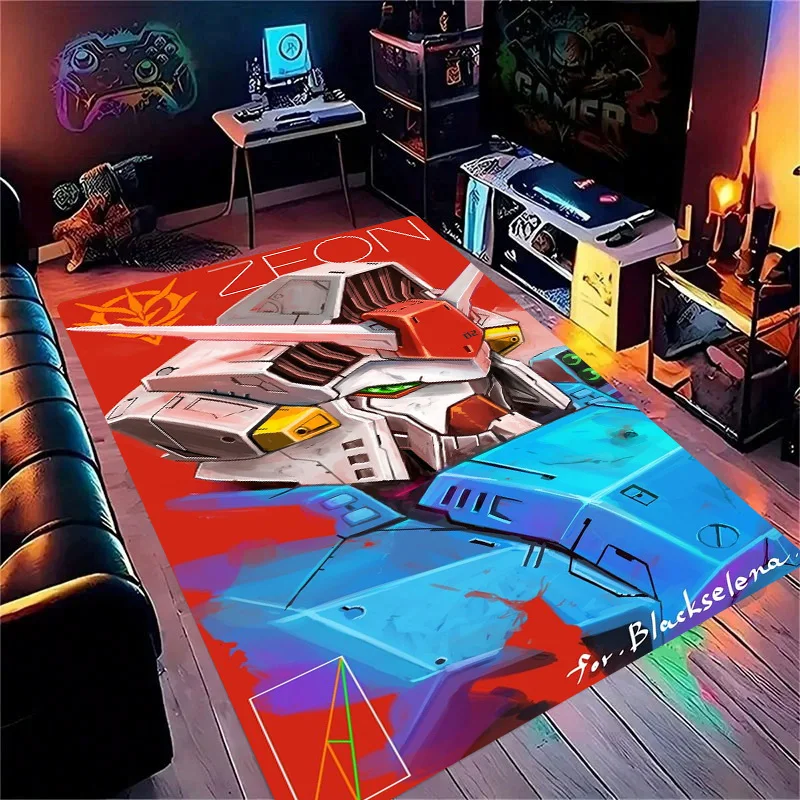 G-Gundam-m Cartoon Robot Gift Carpet Rug for Bedroom Living Room Home Sofa Decoration kids Game Play Decor Floor Mat