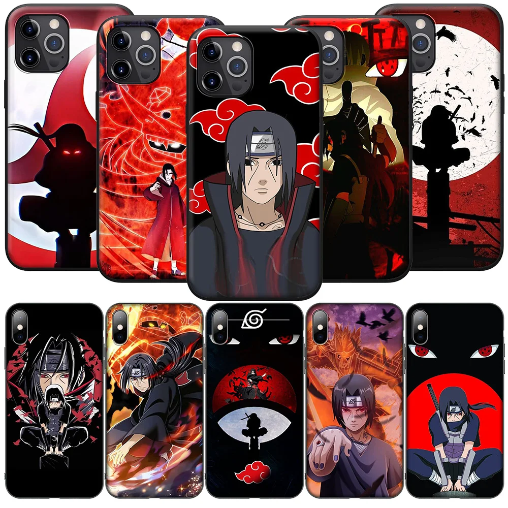 GGT5 Akatsukis Itachis Uchihas Sasukes Чехол для телефона для iPhone 16, 15, 14, 13, 7, 8 Pro Max Mini Plus