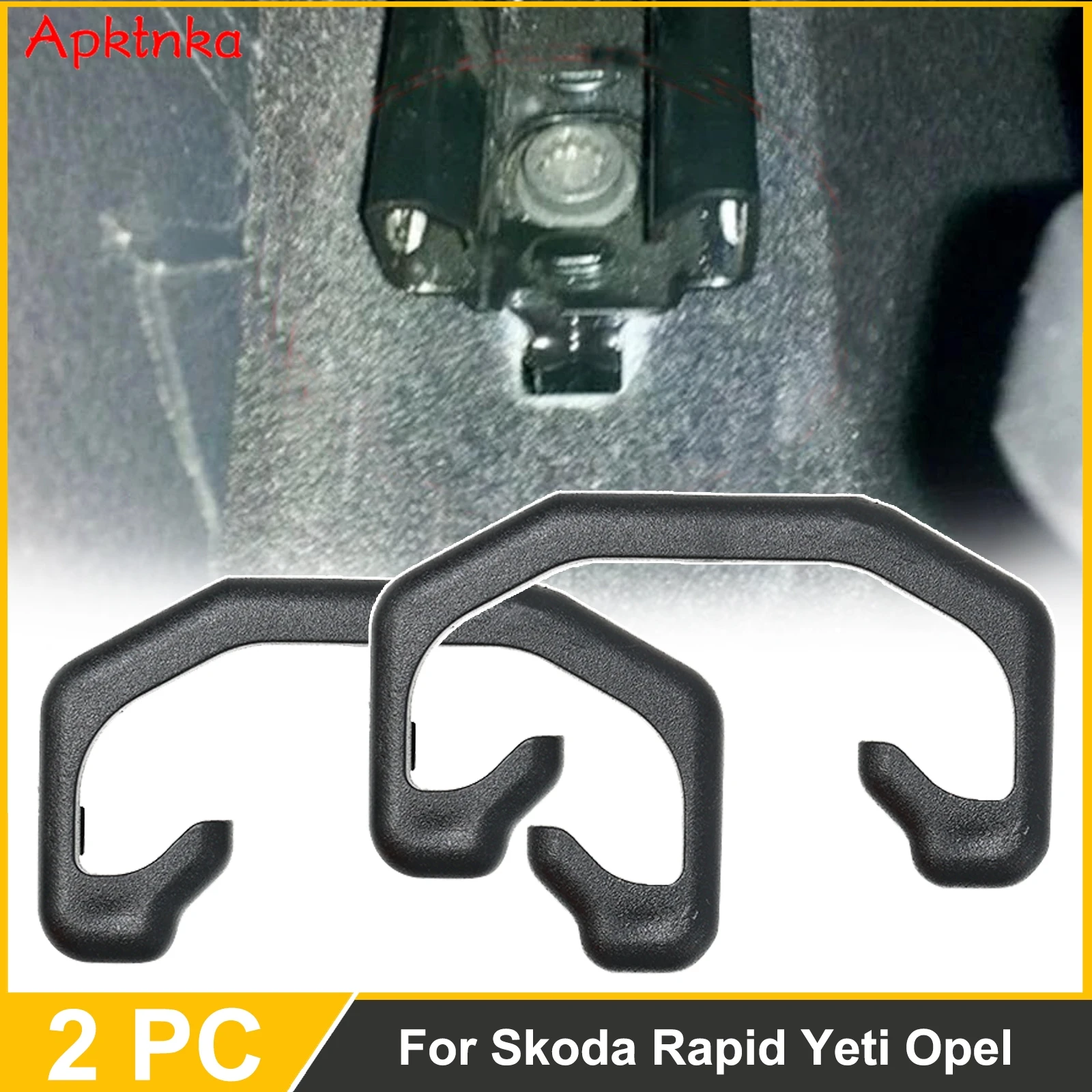 For Opel Insignia VW Tiguan Sharan Skoda Yeti 2014 2015 2016 2X Car Sliding Rail Blanking Cap Cover Slide Clip PP Polypropylene