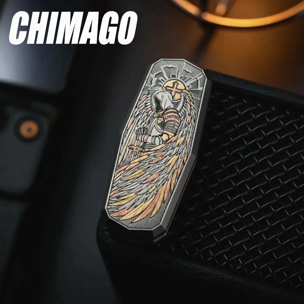 CHIMAGO EDC Holy Stele Titanium Fidget Slider Stress Relief Toy Fidget Toys For Adults Anxiety Relief Gadgets