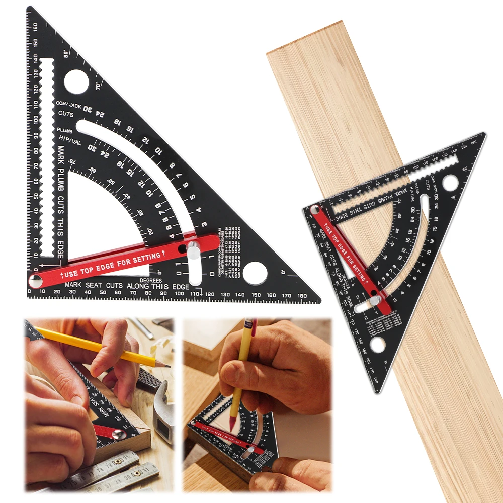 Adjustable Activity Triangle Ruler Angle Finder Woodworking Combined Tool Measuring Tool Angle Ruler Miter Saw Saw Protractor