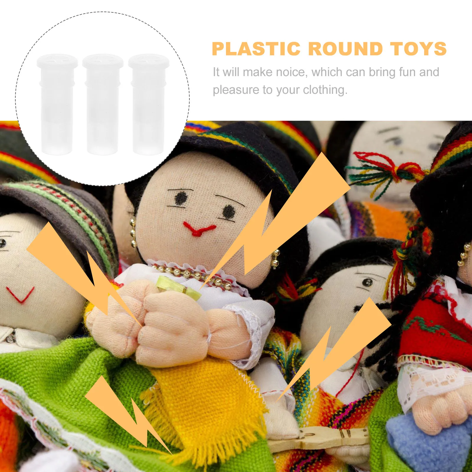 50Pcs Plastic Insert Squeakers Replaceable Compact Squeakers DIY Craft Repair Multi-Function Professional Plastic Squeaky