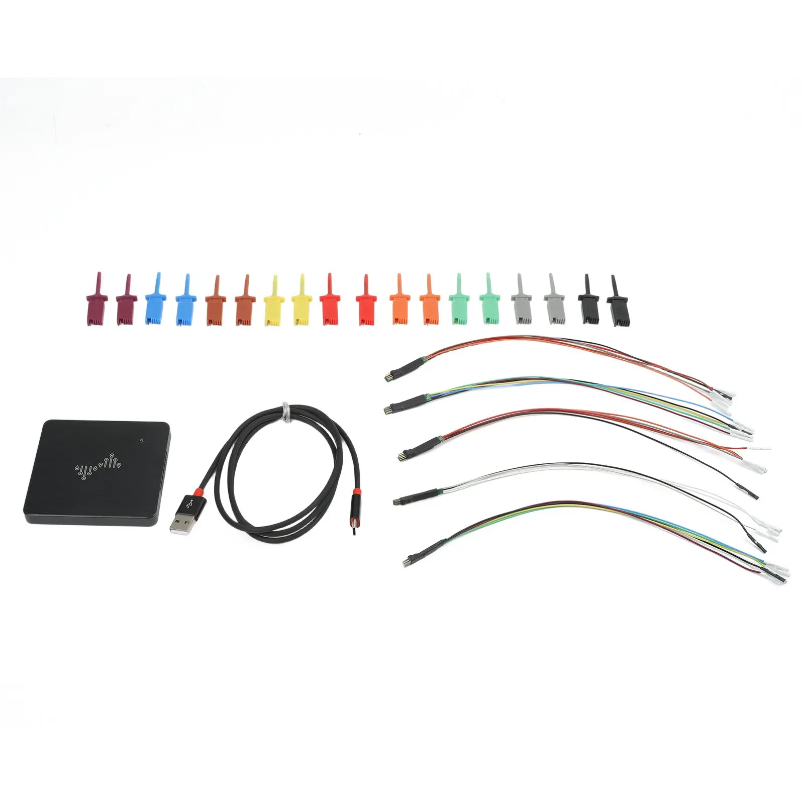 For Linux Multi-system Compatibility Design Testing 3.1*2.9*0.4 Inches 16 Channel Signal Tester 16G Sampling Depth