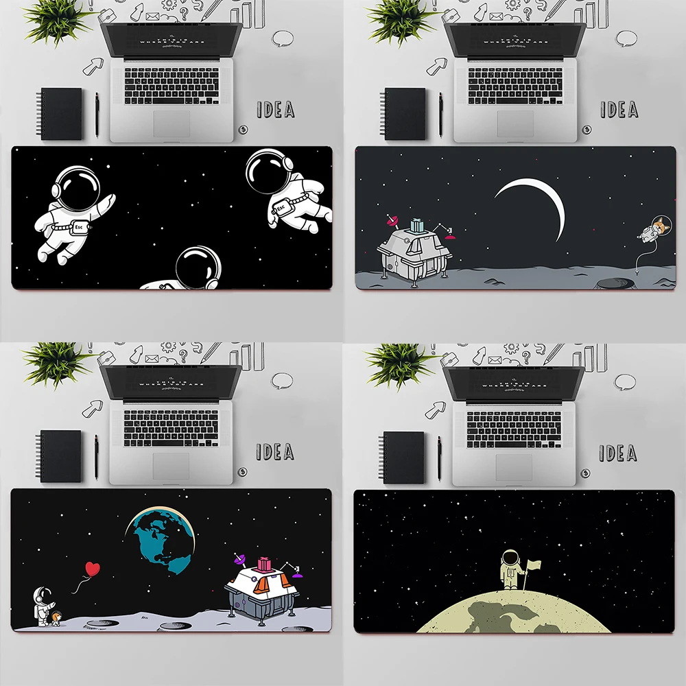 Cute Astronauta Space Gaming Mouse Pad Large Mouse Pad PC Gamer Computer Mouse Mat Big Mousepad XXL Keyboard Desk Mat Mause Pad