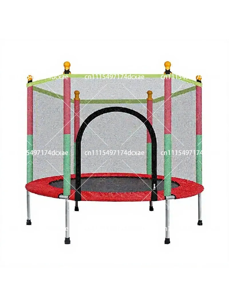 Indoor Trampoline with Protective Net for Adults Kids Jumping Bed Outdoor Exercise Fitness Equipment