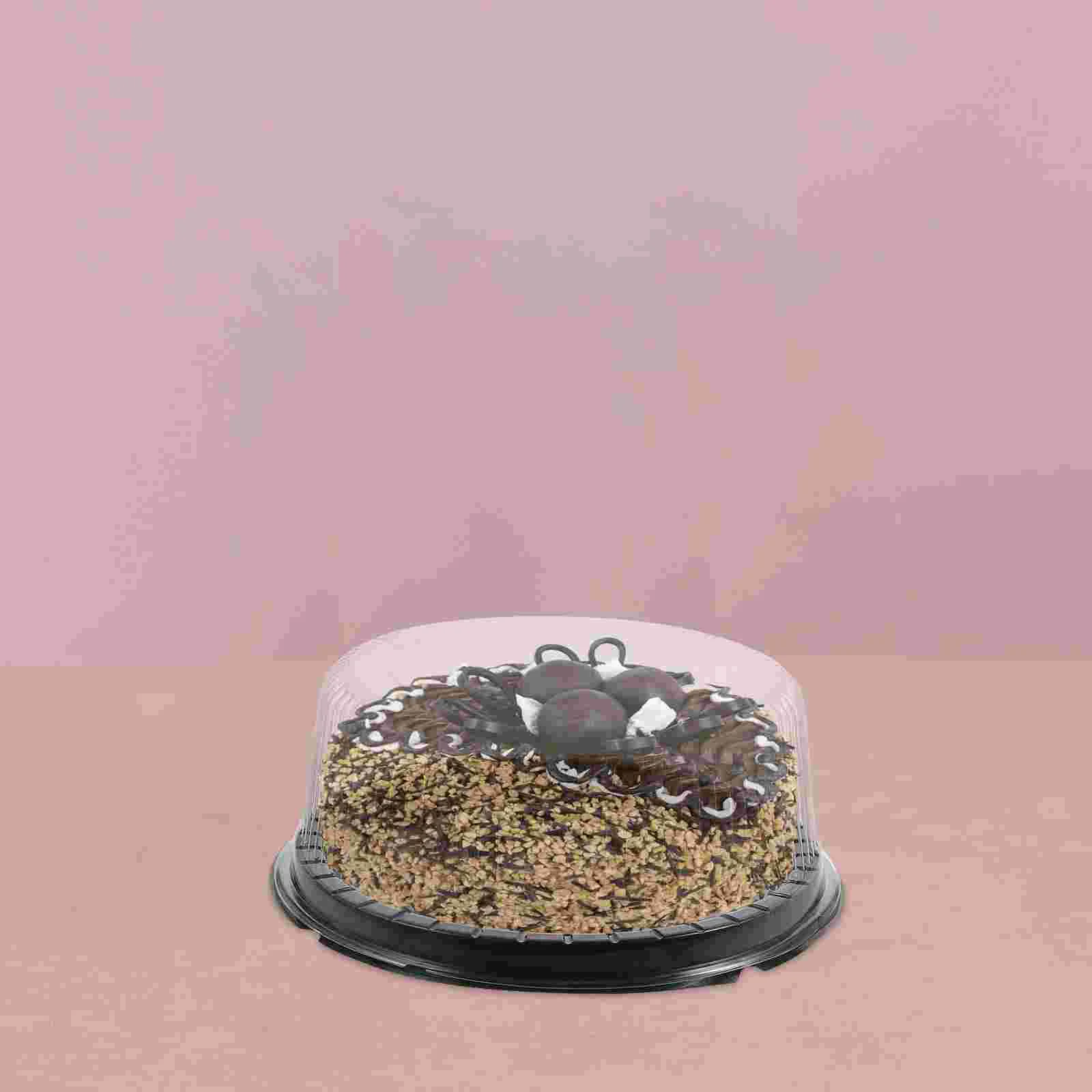 Cake Boxes with Clear Lids Cupcake Container Stand Reusable Plastic Containers Carrier Portable Cookie