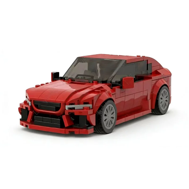 Modèle de voiture de course de vitesse, briques de construction MOC, berline sportif de luxe, technologie modulaire, cadeaux de vacances pour enfants, jouets à assembler, costume