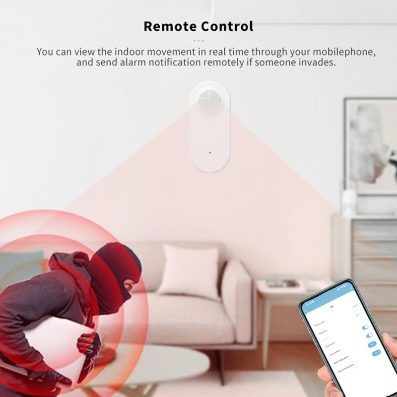 T81C Tuya Zigbee Human Presence Detector,Luminance/Distance Detection, Smart PIR Motion Sensor Support Zigbee 3.0