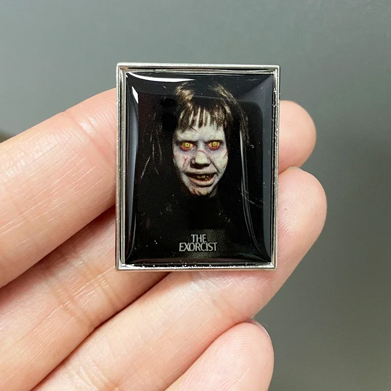 The Demonic Horror Film Poster Badge Brooch