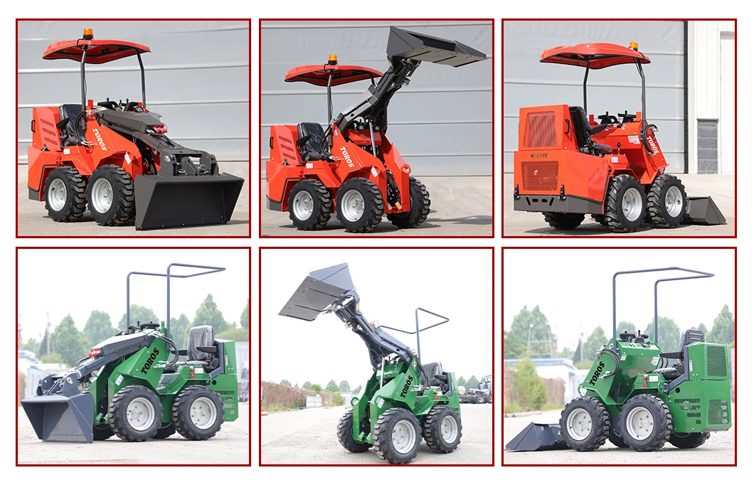 Günstiger Mini-Raupenlader mit Dieselmotor und 4-in-1-Schaufel – Anbieter von kundenspezifischen Mini-Radladers mit Dieselmotor – Detail 5