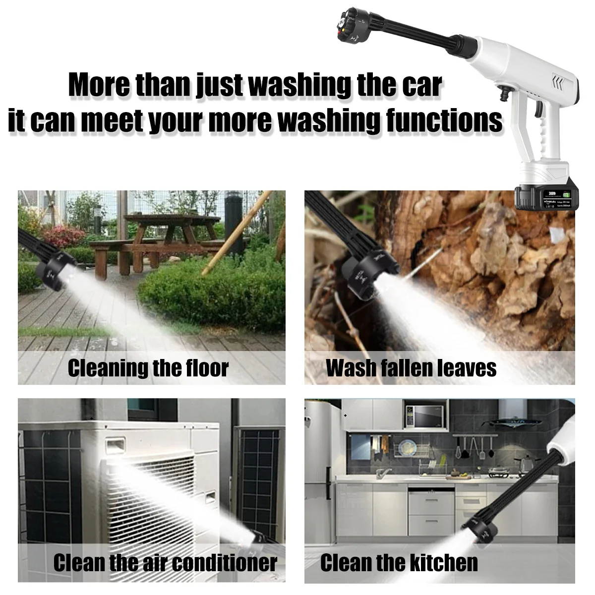 Cordless High pressure Car Washer Water Spray Gun Portable High Pressure Cleaner Machine Pump Washer For Makita18V